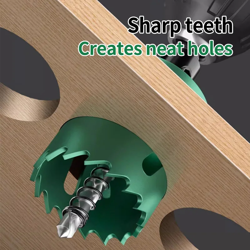 19-127mm Hole Saw Cutting Set Saw Cup Wood Crown Drill Bit Sharp Teeth For Drywall Steel Plastic PVC Woodworking Tools view 6