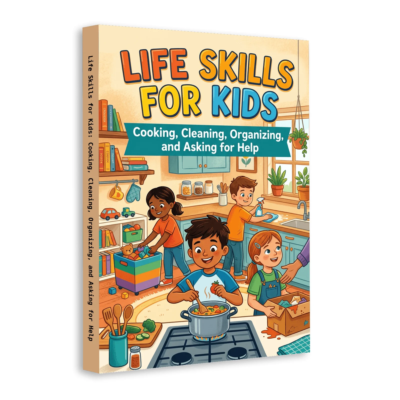 Life Skills for Kids: Practical Guide to Cooking, Cleaning,Organizing & Asking for Help, Confidence-Building Independence Skills