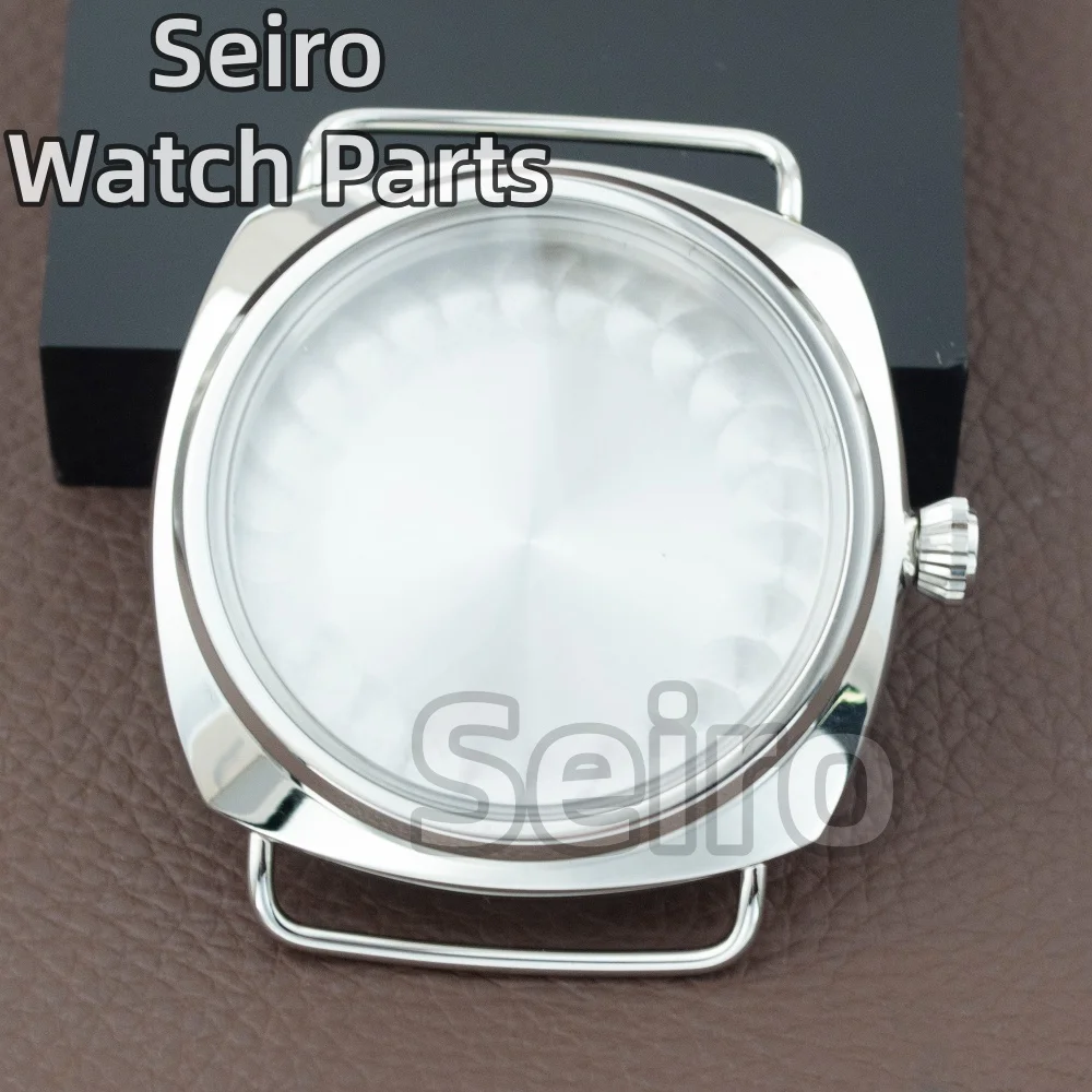 

47mm PAM Vintage Retro Stainless Steel Case for 3646WL ETA 6497/6498 ST3600 Mechanical Movement Accessories Men Watch Case Parts