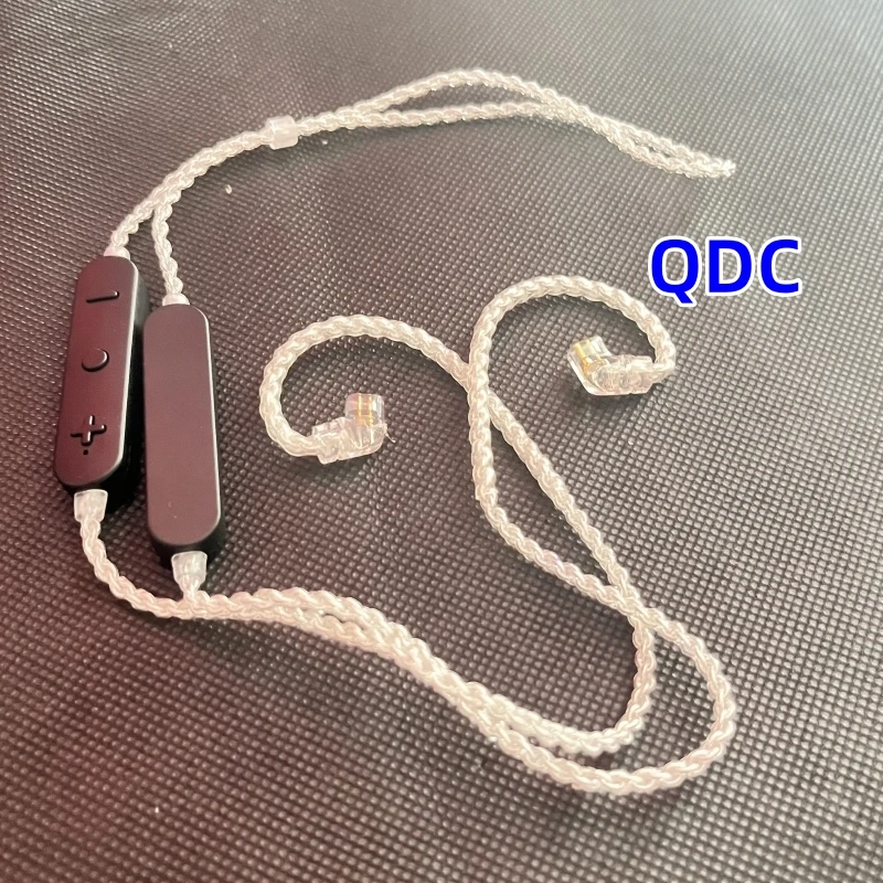 XSL 5.0 Silver Plated Bluetooth Upgrade Cable aptx HD Bluetooth Cable mmcx se535 0.78PIN/QDC KZ Earphone Bluetooth Cable