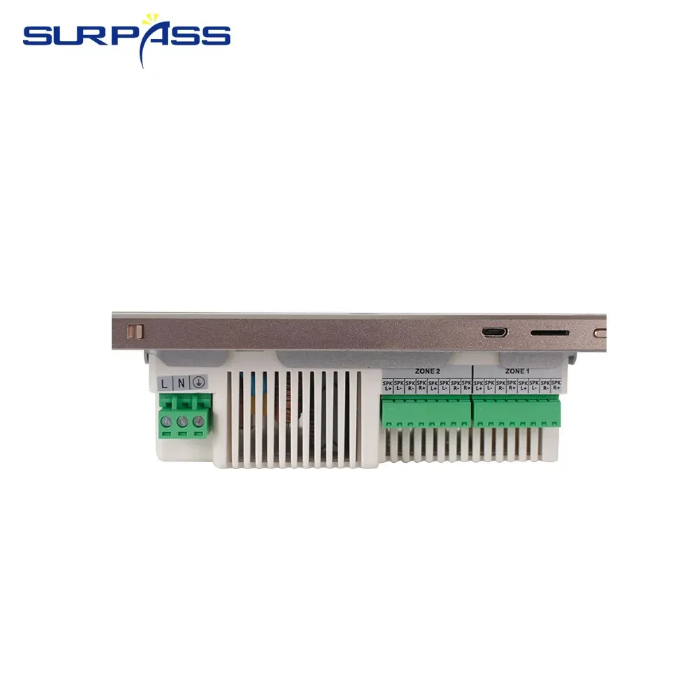 Ścienne wzmacniacz dźwięku BT z systemem Android 8.1 Wifi Touch ekran przedwzmacniacz radio HiFi System kina domowego cyfrowy odtwarzacz Audio