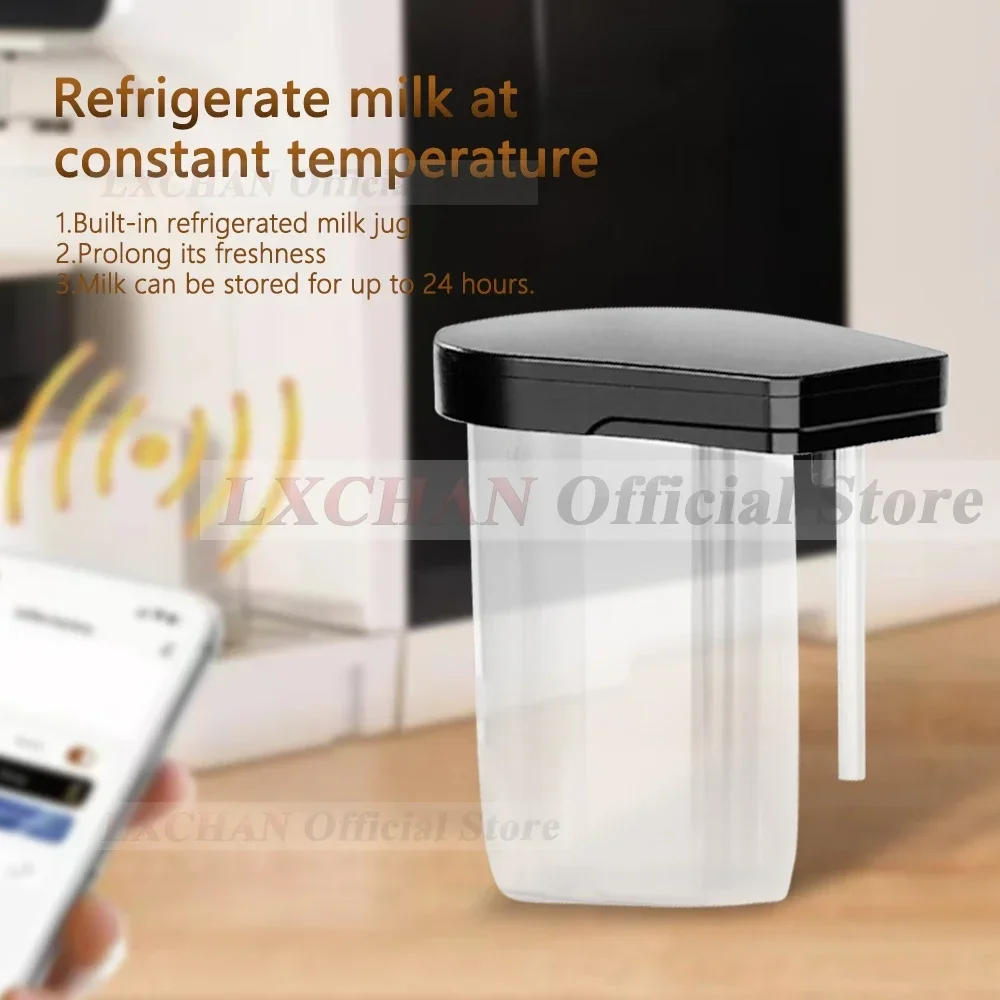 LX AC-T6 ماكينة صنع القهوة الأوتوماتيكية بالكامل 11 نوع القهوة الفاخرة الإلكترونية المبردة خزان الحليب لاتيه ماكينة قهوة اسبريسو