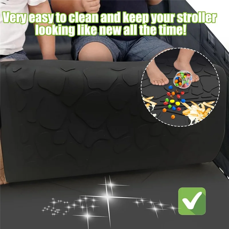 

WOTT-For Wonderfold Wagon W4 Stroller Silicone Mat By Luxe Accessories-Protection Against Sand,Dirt