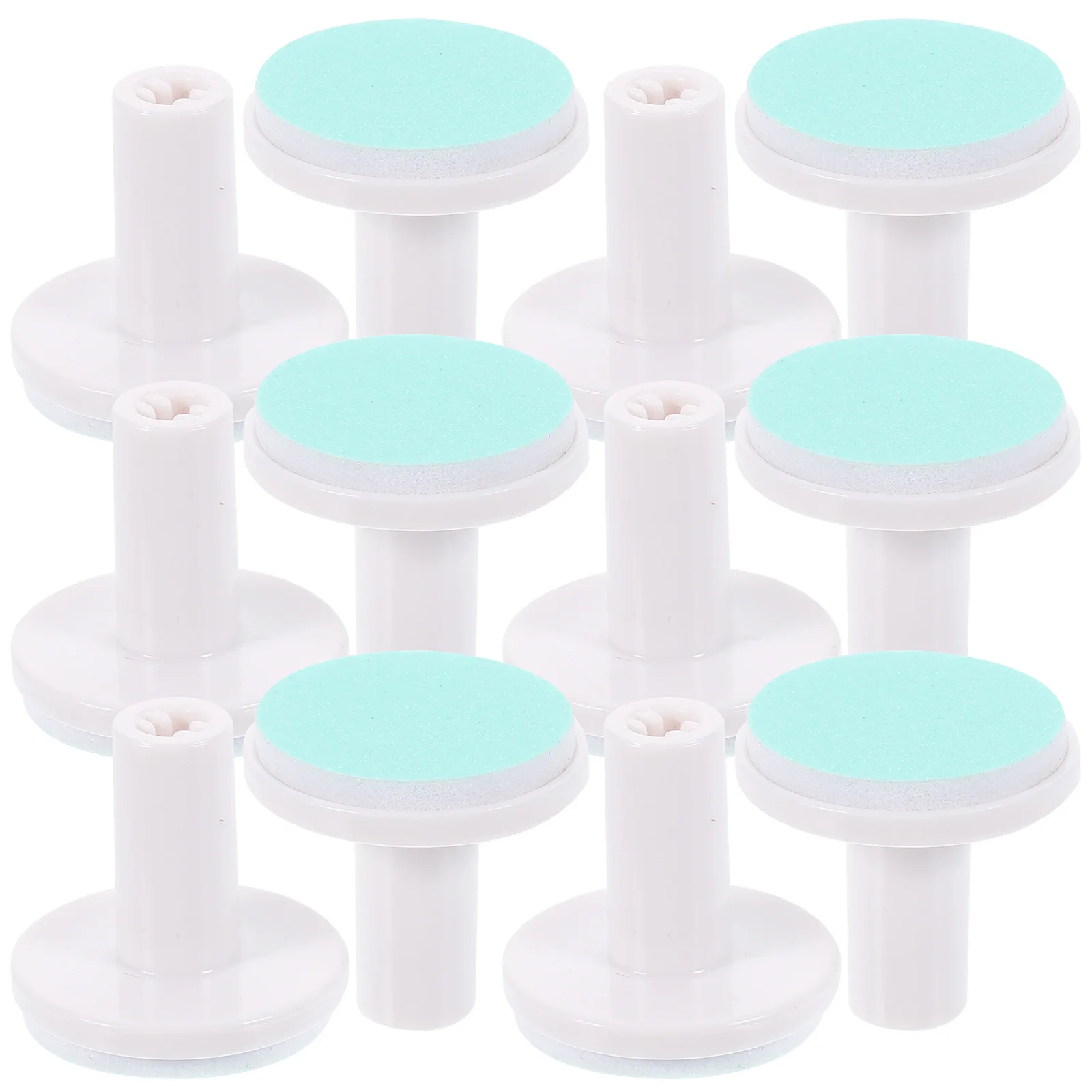 12pcs Electric Nail File Heads Baby Grinder Pads Newborn Trimmer Replacement Tools Red Color 1 6 Months Nail Supplies