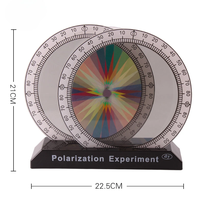 Образец Polarizer светильник для студенческой физической оптики набор экспериментных инструментов цвет/черный и белый
