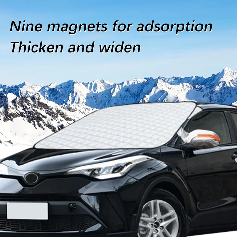 

Magnetic Car Windshield Snow Cover Winter Ice-Frost Guard Sun Shade Protector For Toyota C-HR 2018-2023 Exterior Accessories