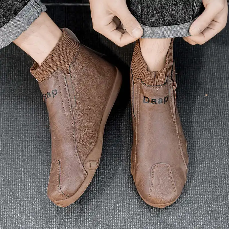 Zapatos formales con suela de goma de Color desierto para hombre, zapatillas planas Oxford rojas, zapatillas deportivas especiales para hombre, Bity Shuse Particular
