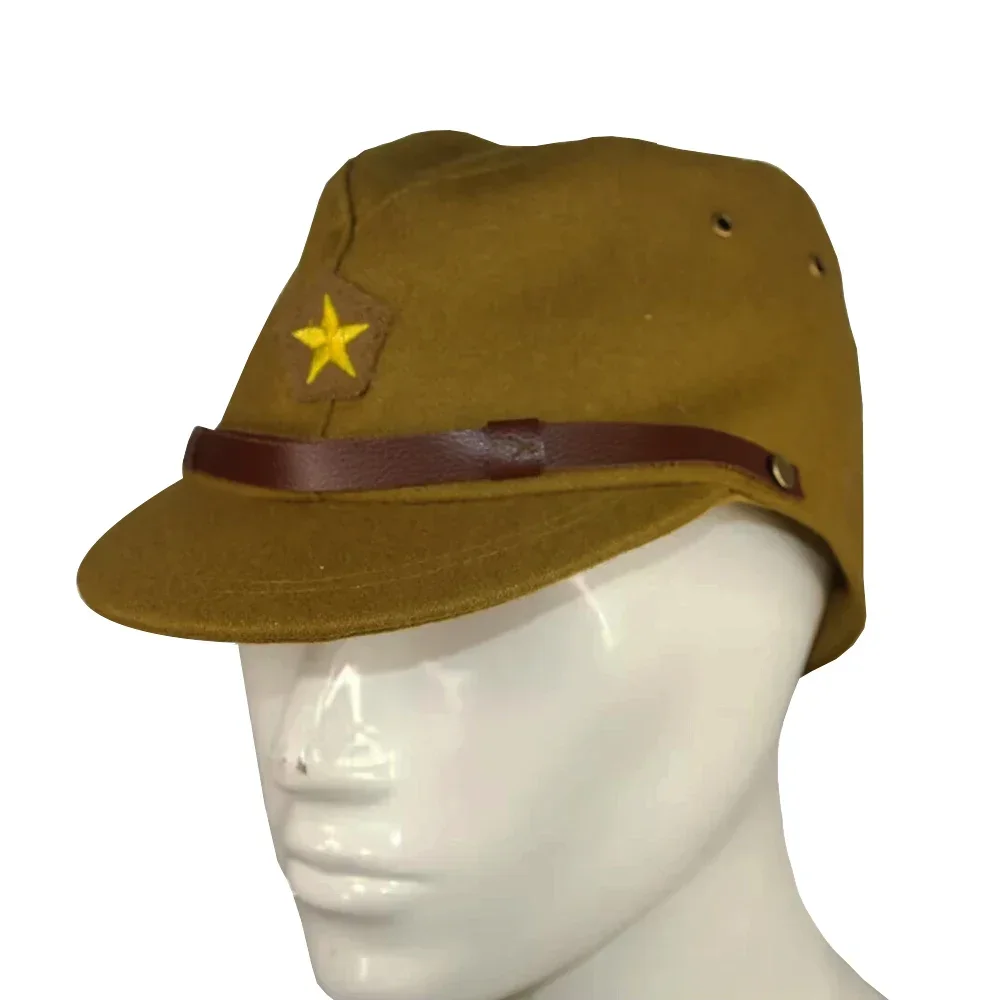 

WW2 Japanese Soldier Hat Officer Command Hat Outdoor Sports Training Men's Head Decoration Japanese Big Brim Hat