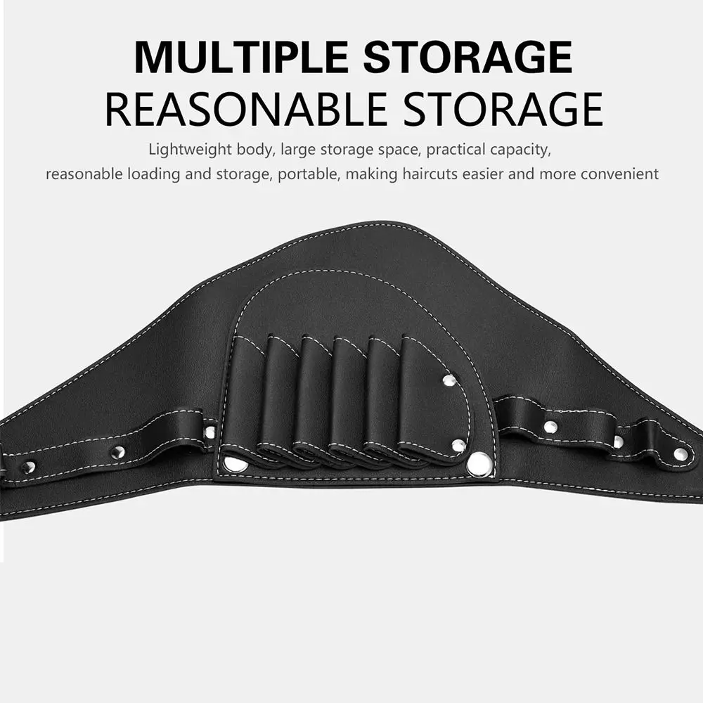 PUレザー製理髪ツールバッグ、耐久性があり調節可能なウエストベルト付き理髪ツールバッグ、ウエストベルト/ショルダーベルト付き理髪バッグ、理髪店用