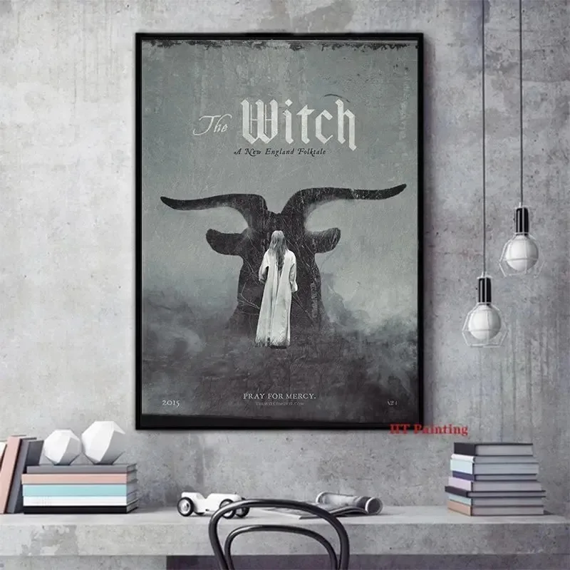 Classic Horror Movie The VVitch Poster Witch Film Vintage Canvas Painting Wall Art Pictures Interior Home Dorm Room Decor