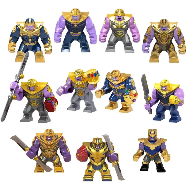 Marvel-Superheldenfigur Thanos, Stone Man, Hulk-Bausteine, zusammengebautes Mini-Spielzeug, Weihnachtsgeschenke für Kinder – Detail 1