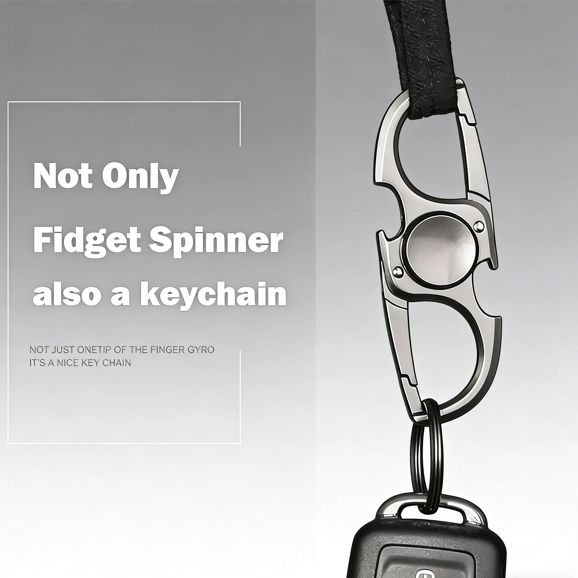 ของเล่นฟิงเกอร์สปินเนอร์ ของเล่นคลายเครียดบนโต๊ะทำงาน ของเล่นลดความวิตกกังวล ของเล่นโลหะ ของเล่นฝึกสมาธิ พวงกุญแจ ที่เปิดขวด EDC ของขวัญสำหรับผู้ใหญ่และเด็ก