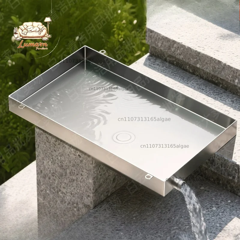304 Stainless Steel Drip Tray for AC Outdoor Unit, Universal Condensate Drain Pan, Laser Seamless Welded Oil Receiver