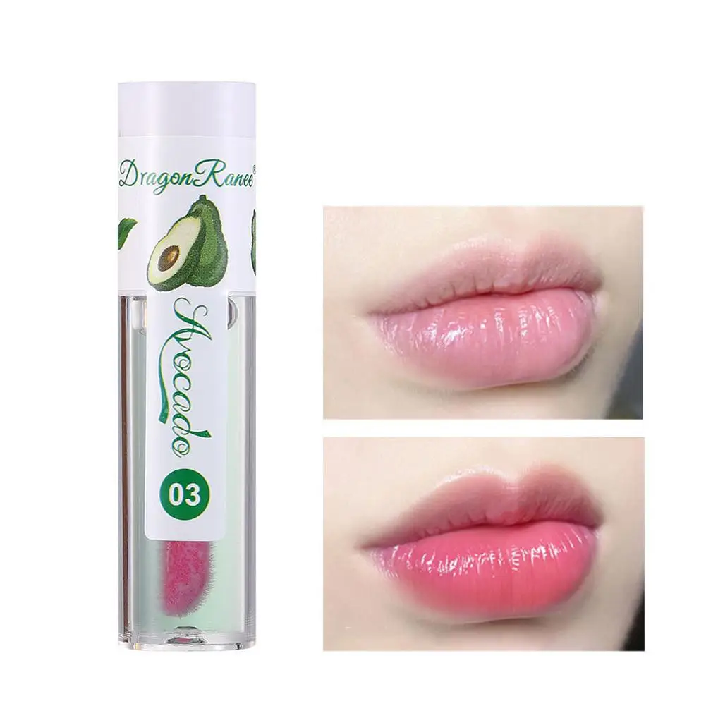 Hidratante Frutas Lip Balm Óleo, Temperatura Mudando Lip Gloss, Durando Cosméticos, Cor, Batom Hidratante, I0u7