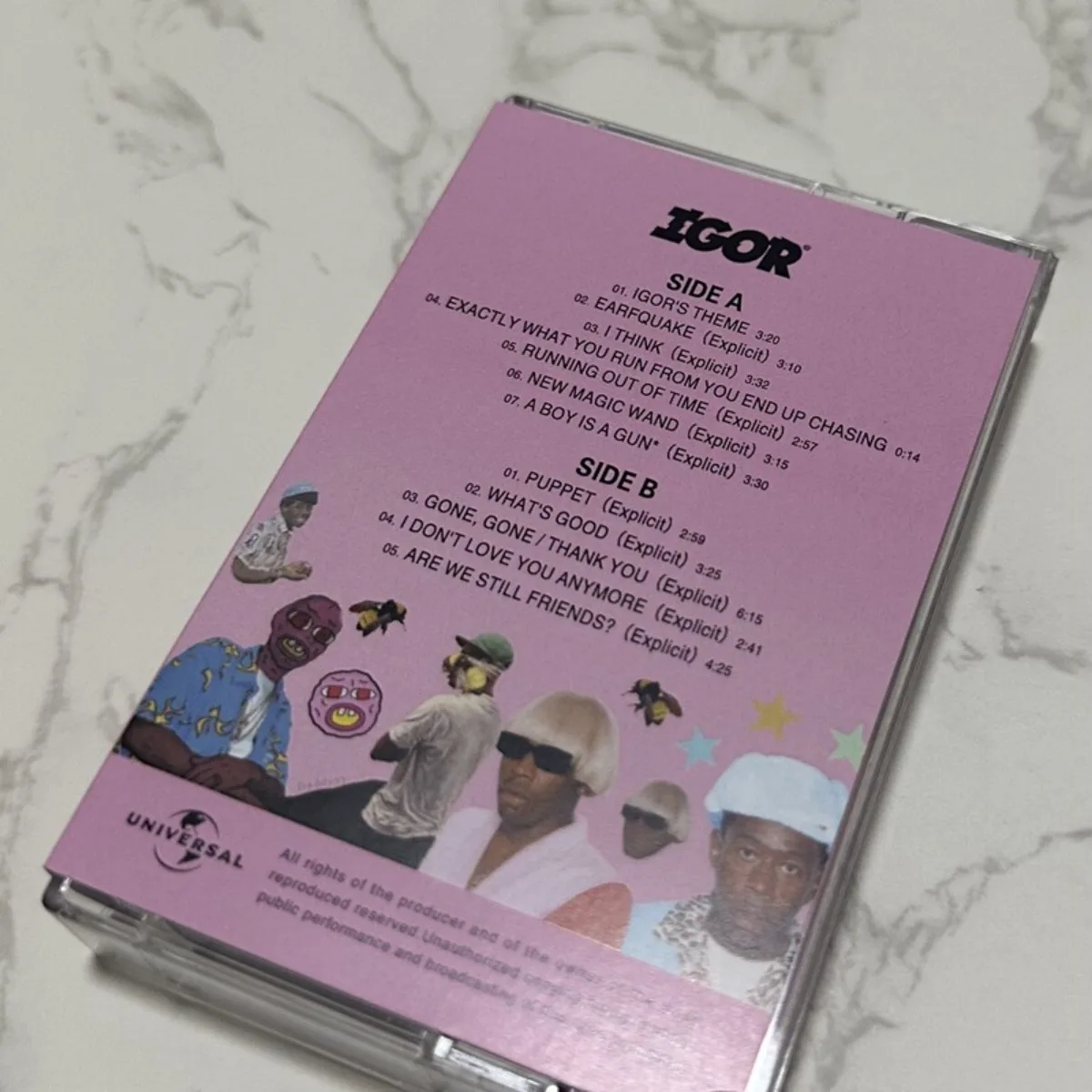Tyler The Creator IGOR (Explicit) Hip-Hop Rap Cassette Tape with Lyric Book Experimental Rap Music for Rap Fans and Collectors view 2