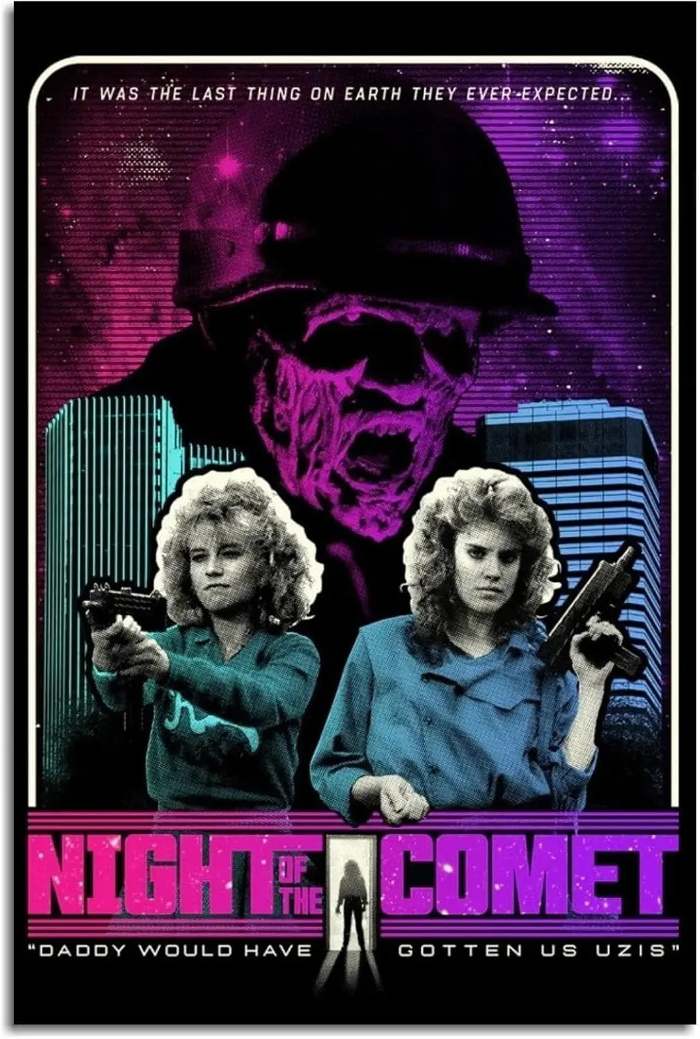 Night Of The Comet Movie Poster Canvas Prints Comedy And Science Fiction Movies poster Thrilling Horror Movies Wall Art For Home