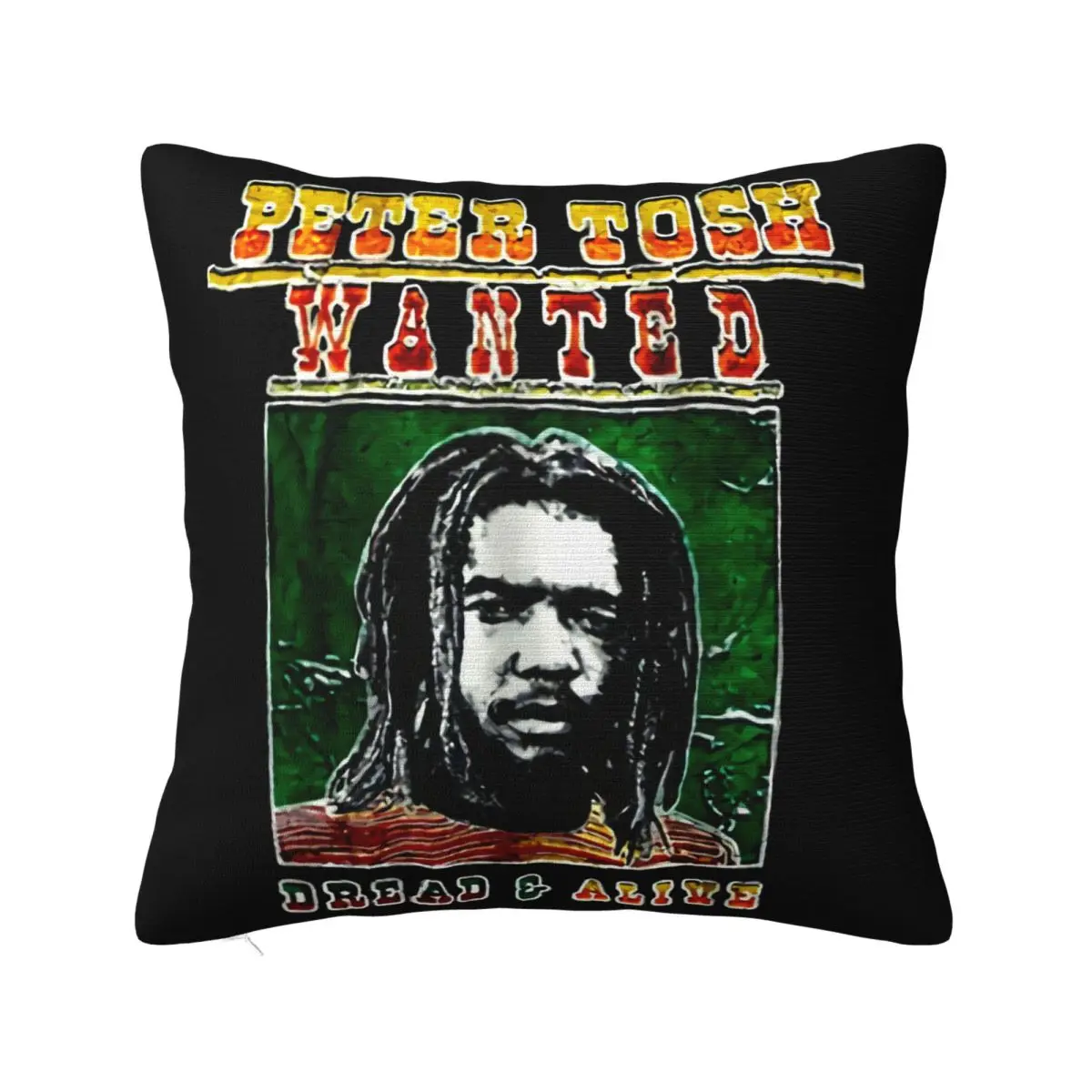 Vintage 1981 Peter Tosh 80S Reggae Concert Tour T Austria S 4Xl Pattern Autumn Rap Pillow Case