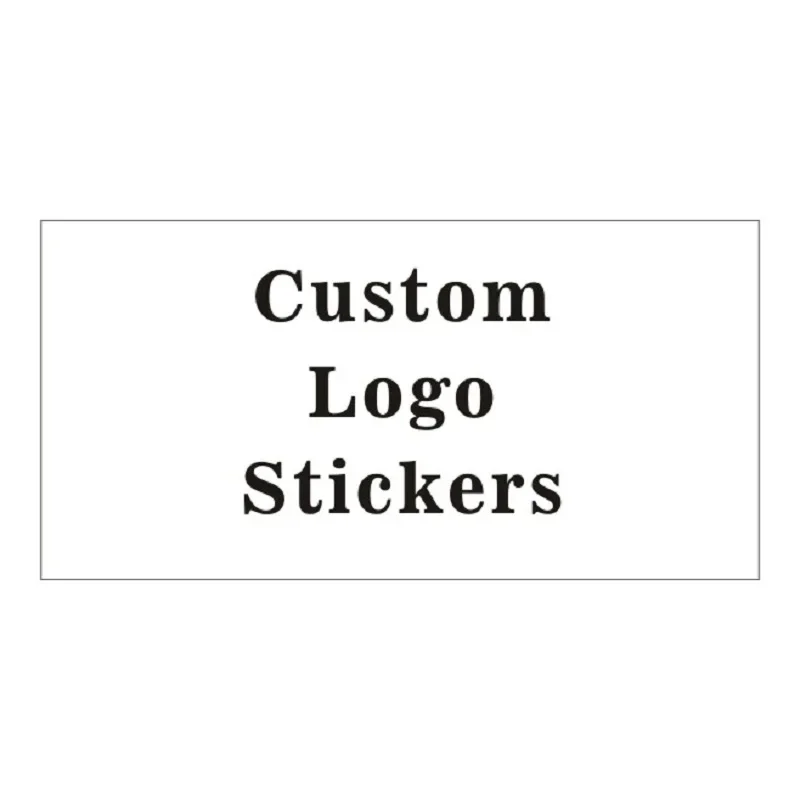 Customized Rectangular Logo Stickers Waterproof Labels Transparent Design Your Own Stickers Personalized Bottle Stickers