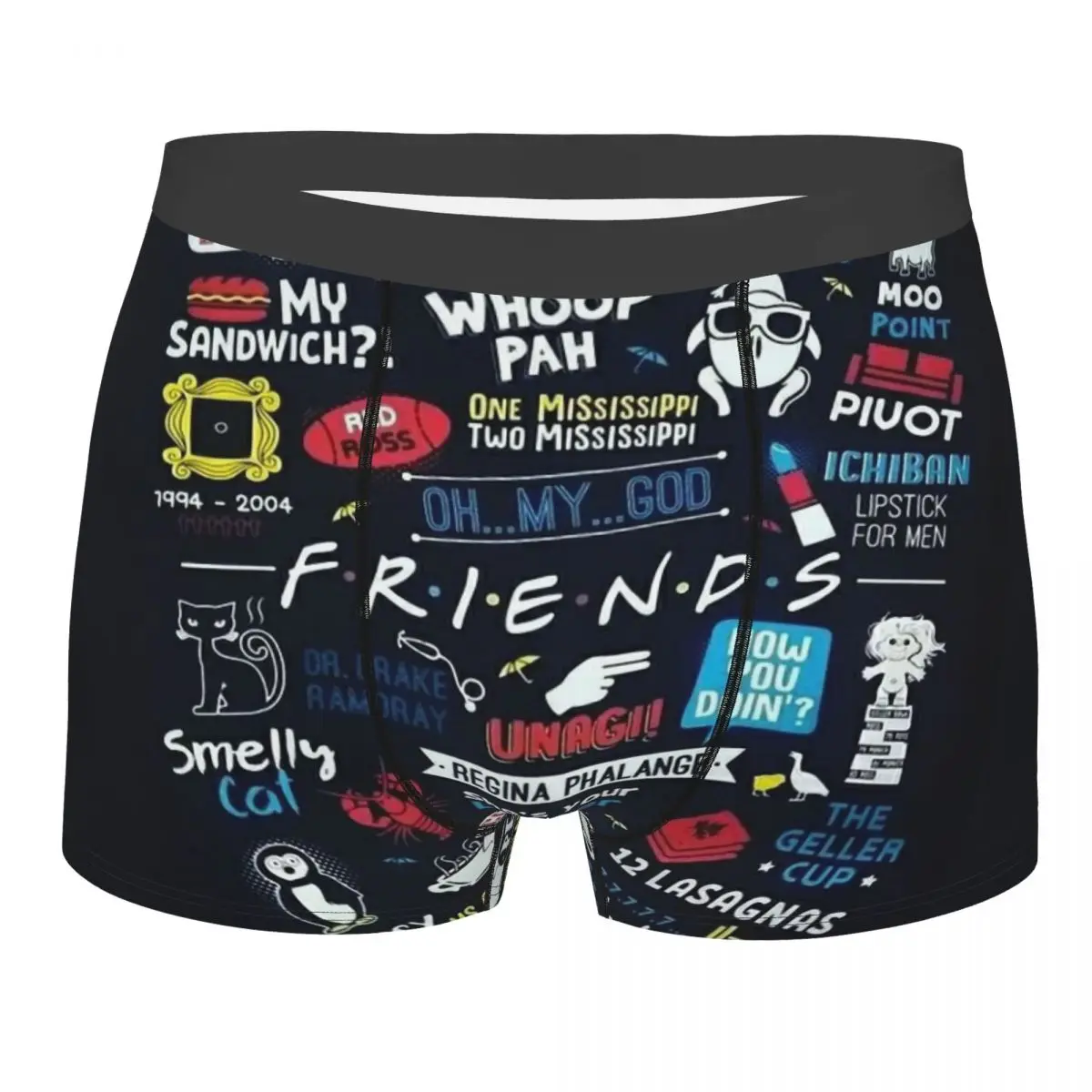 

Colorful Pair Best Friends TV Show Men's Boxer Briefs,Highly Breathable Underwear,Top Quality 3D Print Shorts Birthday Gifts