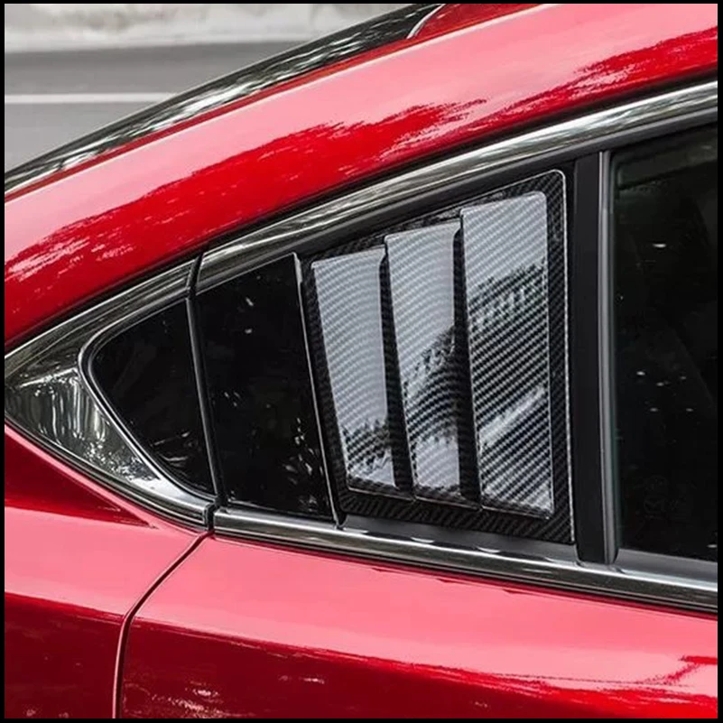 

Car styling ABS Rear Door Window Louver Frame Window Sill Molding Cover Sticker Trim For MAZDA 6 M6 Sedan Atenza 2013-2019