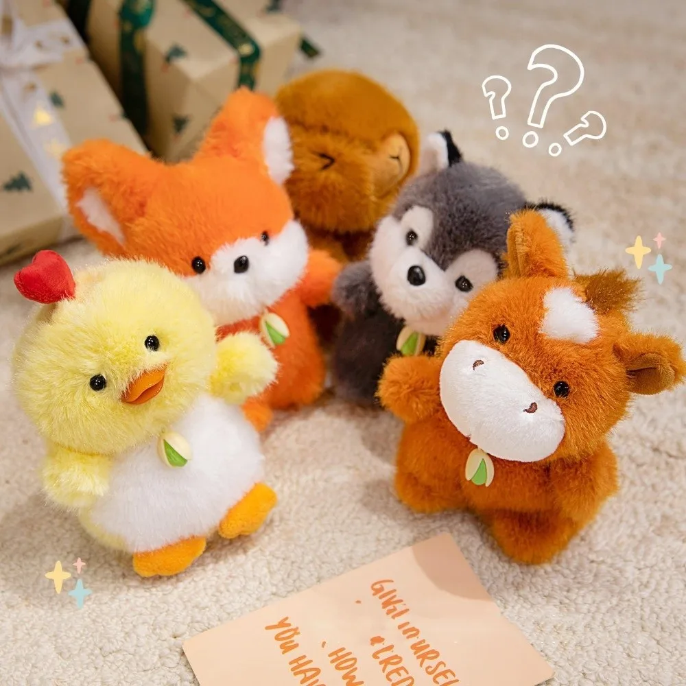 Ciondolo per bambola Capyabra profumato Elepant Animale Pecora Portachiavi in peluche Pistacchio Dado Comfort Portachiavi per bambola di peluche Panda