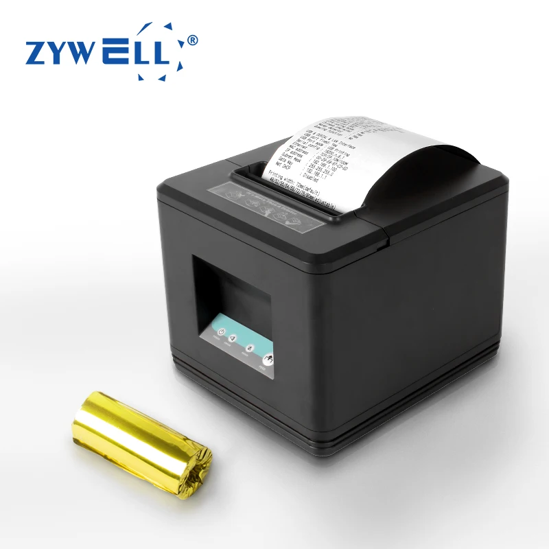 

ZYWELL ZY907 shopify pos receipt printer shops print receipts using thermal slip printer