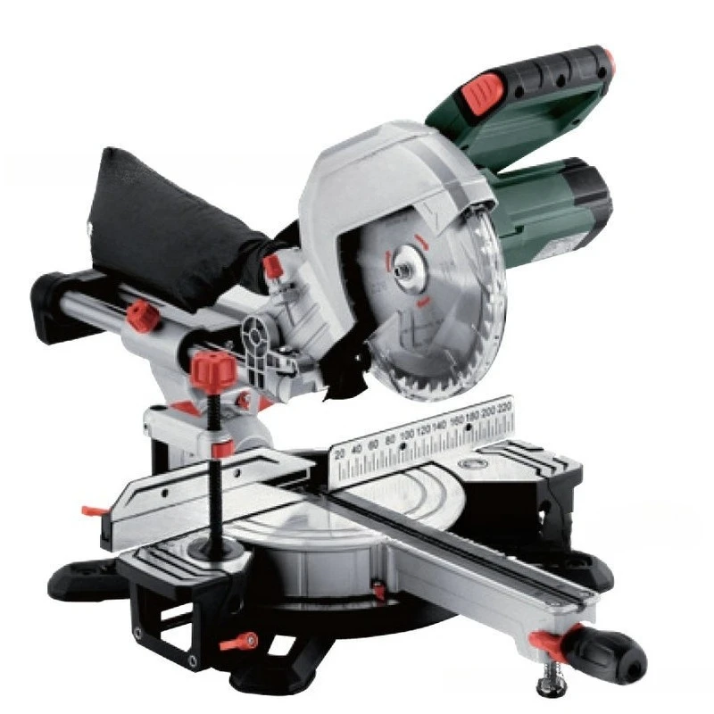 Push and pull saw 216mm woodworking miter saw 8-inch desktop aluminum alloy cutting machine