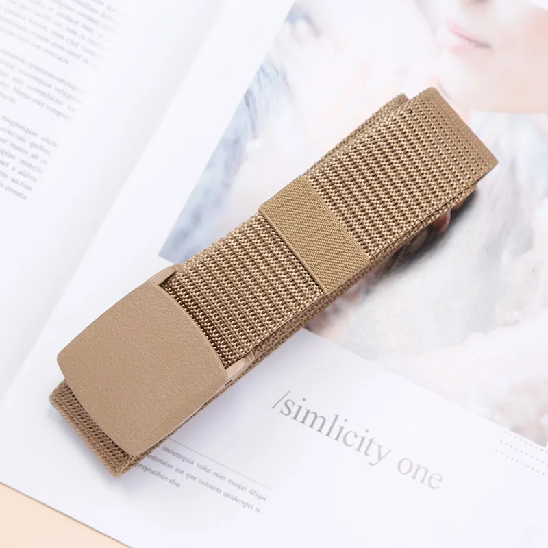 Nylon Belt Men Women Unisex Outdoor Tactical Buckle Black Waistband Travel Casual Adjustable Canvas Men\'s Belt