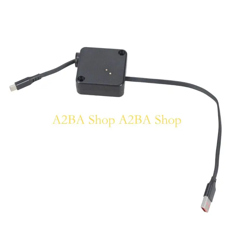 A2BA Secure mounts Recessible USB C Charging Cord 60W Quick Charges Twist without Charges Cable for Home Office Electronics
