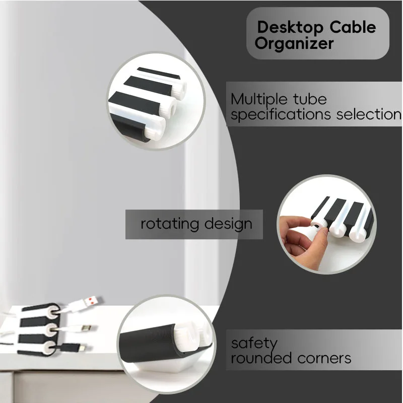 Desktop Cable Manager Cable Storage Device and Multi-functional Car Home Office Wire Cord Management Data USB Cable Bobbin
