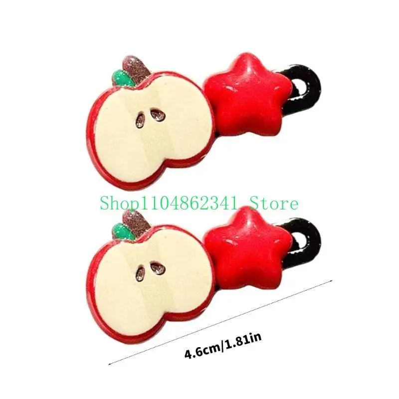 5ASD 2 pezzi Fruit Star Duck Chilbill Clip per bambini e adolescenti alla NABINA CAPILATO CAPILATO