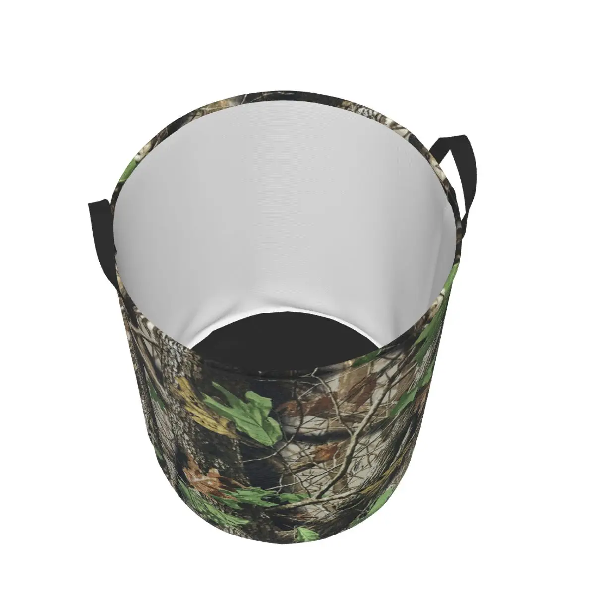 Custom Real Tree Camouflage Camo Pattern Laundry Basket Foldable Large Clothing Storage Bin Baby Hamper