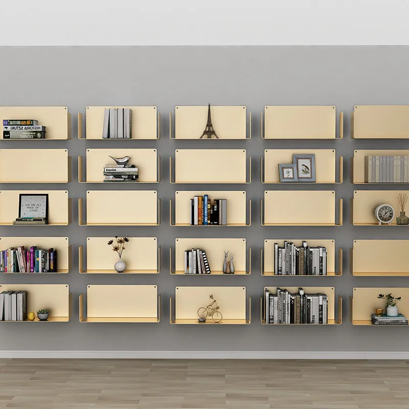 

Настенная полка в скандинавском стиле: минималистичная подставка для журналов, железный настенный декор с эффектом парения, экономия пространства, декоративное хранение