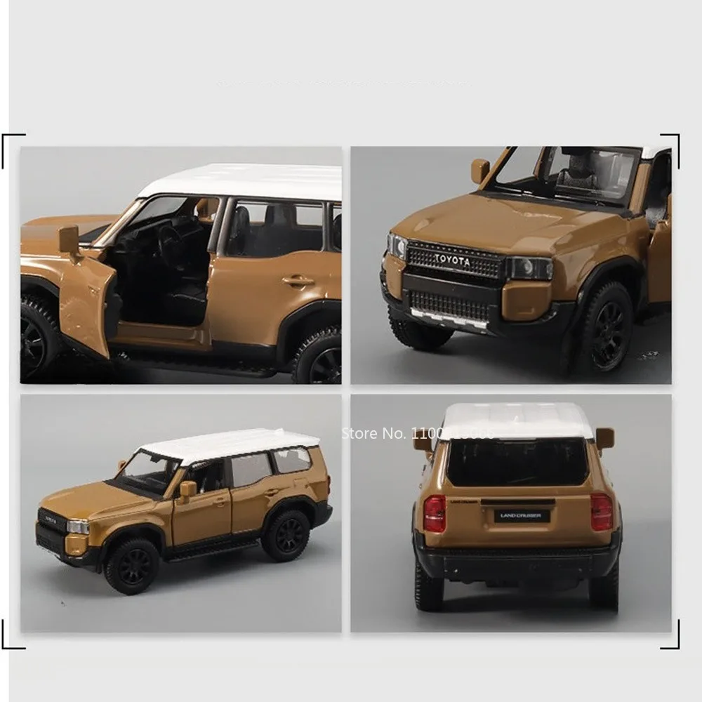 1:36 Alloy Diecast Model Cars Toys Pagani Huayra R Utopia‌ Zonda R Toyota Land Cruiser Rubber Tires Miniature Vehicle Boys Gifts