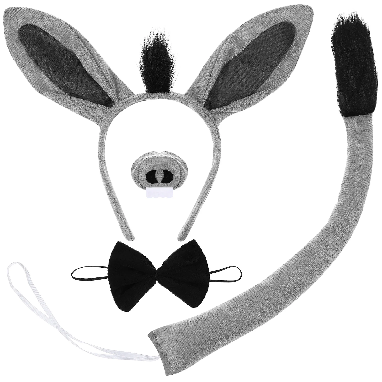 1 Zestaw Kostiumów Zwierzęcych Rekwizyty Strój Osła na Urodziny Karnawał Uroczystości Użyj Kostiumu Osła