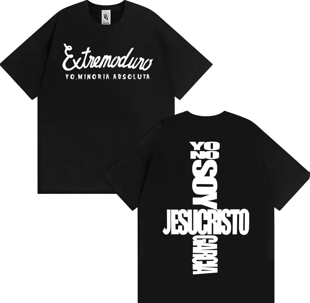 

Band Extremoduro Yo No Soy Jesusquisto Garcia T-shirt 2026 Summer Men's Women's Casual Cotton Retro Gothic Oversized T-shirt