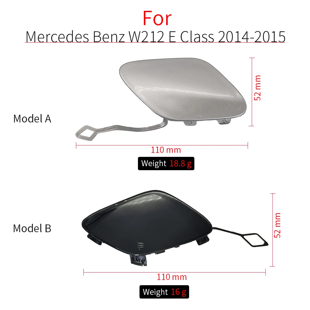 For Mercedes W212 Front Car Bumper Tow Hook Cover Cap With Color For Benz E Class 2014-2016 E200 E260 E300 E320 E400 2128852422