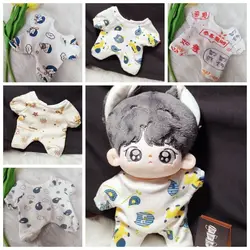 Crawling Suit 20cm Cotton Doll Dress Pajamas Bodysuit Cotton Doll Clothes Camera Suit Mimi Plush Toy Clothes 20cm Cotton Doll