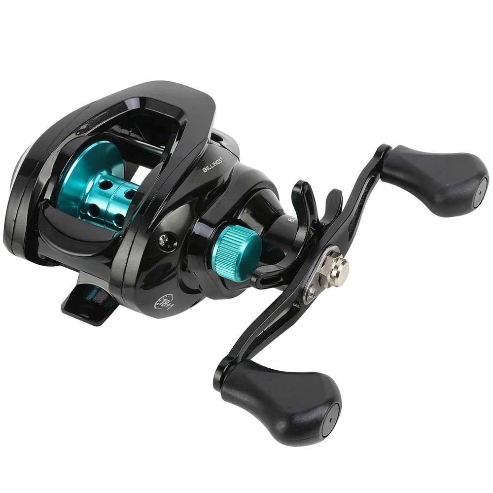 

GLS Fishing Reel Lightweight Spool 6.3:1 Gear Ratio Baitcasting Fishing Wheel Left/Right 8kg Max Drag Saltwater reel pack