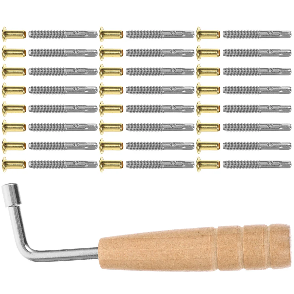 

Lyre Harp String Pin Set Instrument Accessory Tuning Wrench Beginner Tool Key Durable Reliable Practical Part