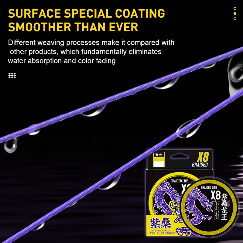 Zukibo Zisang Seda Trenzada Alta Resistencia Cero Estiramiento Mar - imagen 3