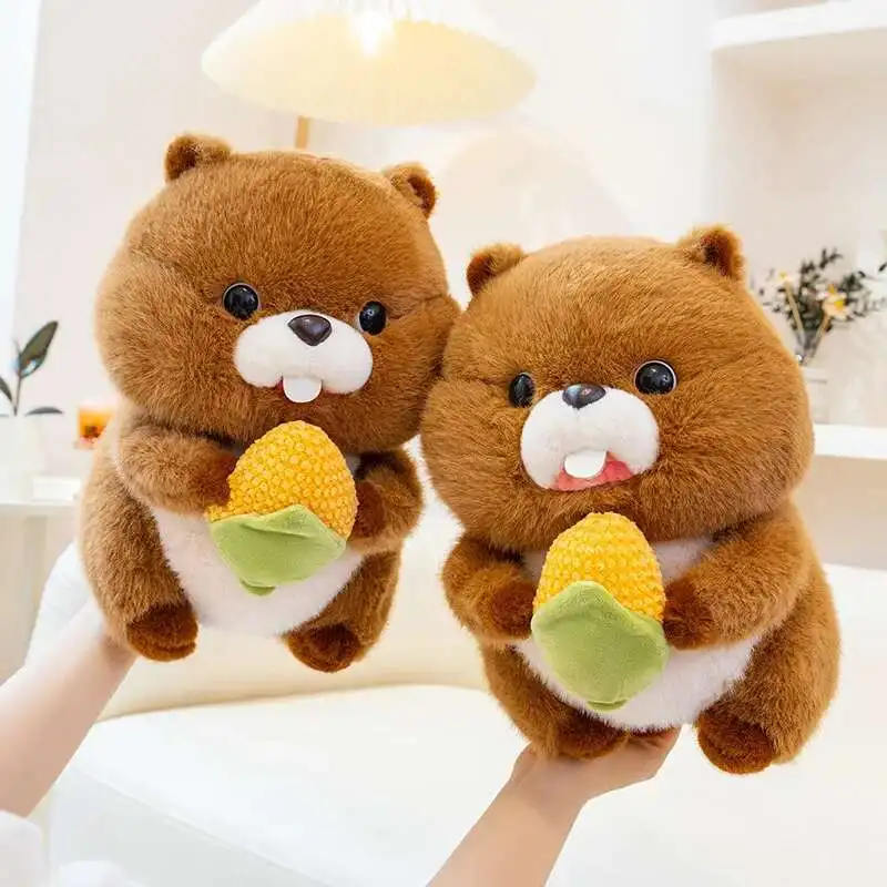 20/30/40Cm Leuke Diligent Groundhog Pluche Pop Marmot Graven Maïs Pluche Super Zacht Comfort Touch gevoel Sierkussen Kid Gift