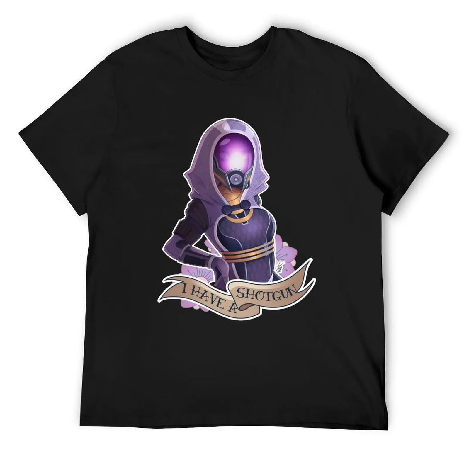 Tali'Zorah: I HAVE A SHOTGUN T-Shirt vintage clothes blacks quick drying graphic t shirt vintage cotton t shirt men