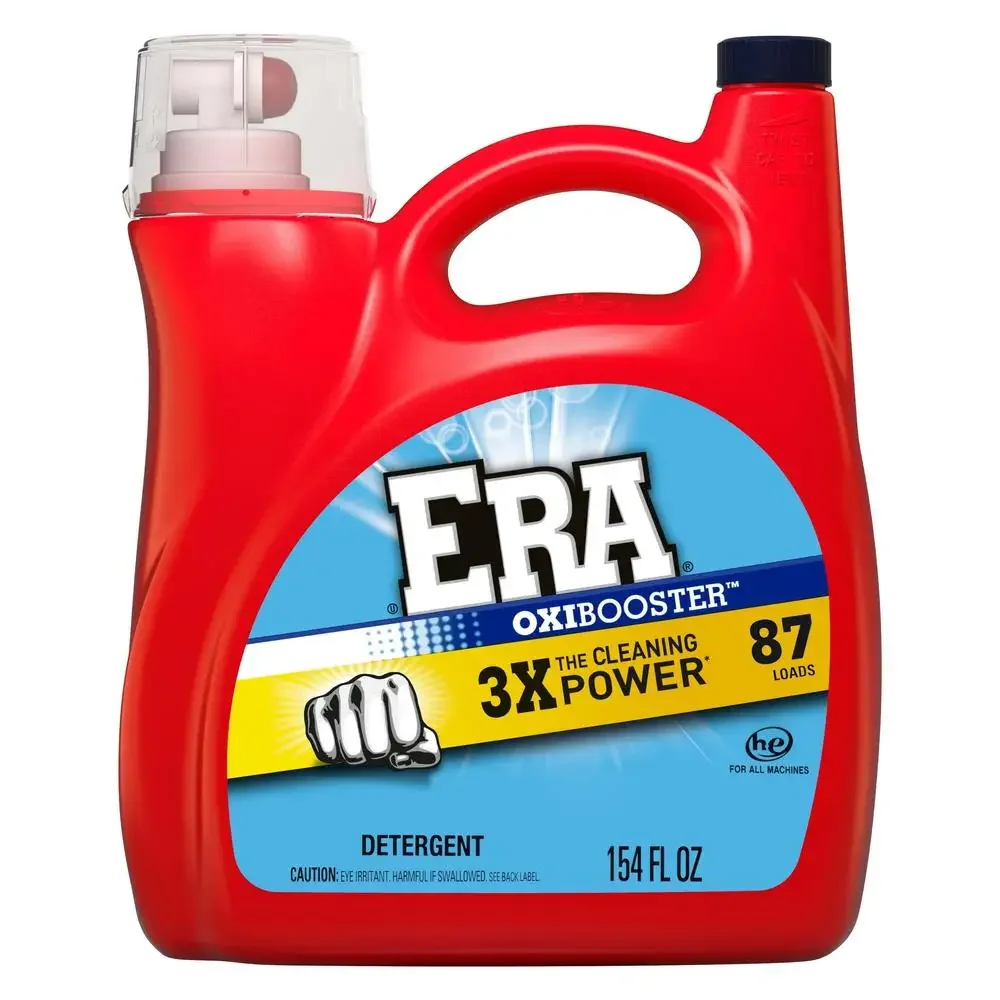 3X Cleaning Power Era Liquid Laundry Detergent Oxibooster Technology Concentrated Formula Fresh and Clean Clothes 154 fl oz 87