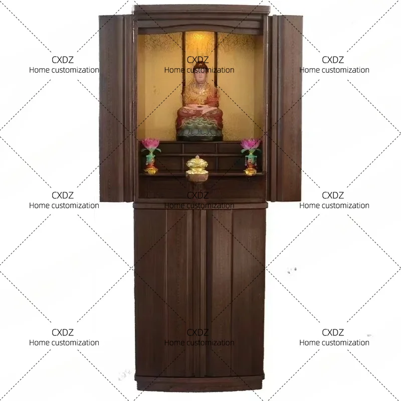 XXBuddhist shrine household Buddha statue offering table Buddhist cabinet household shrine shrine