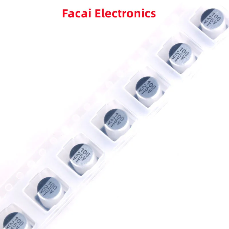 100pcs/20pcs 25V 100UF SMD Aluminum Electrolytic Capacitor 6*7MM Capacitance 6*7MM