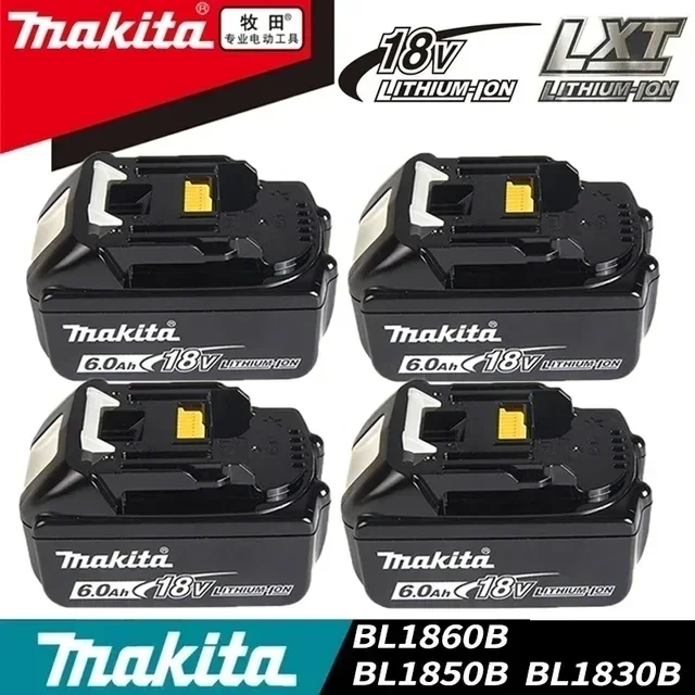 Оригинальные 18 в Makita электроинструменты Сменные аксессуары BL1860 BL1850 BL1830B BL1815 литий-ионные аккумуляторные батареи зарядное устройство