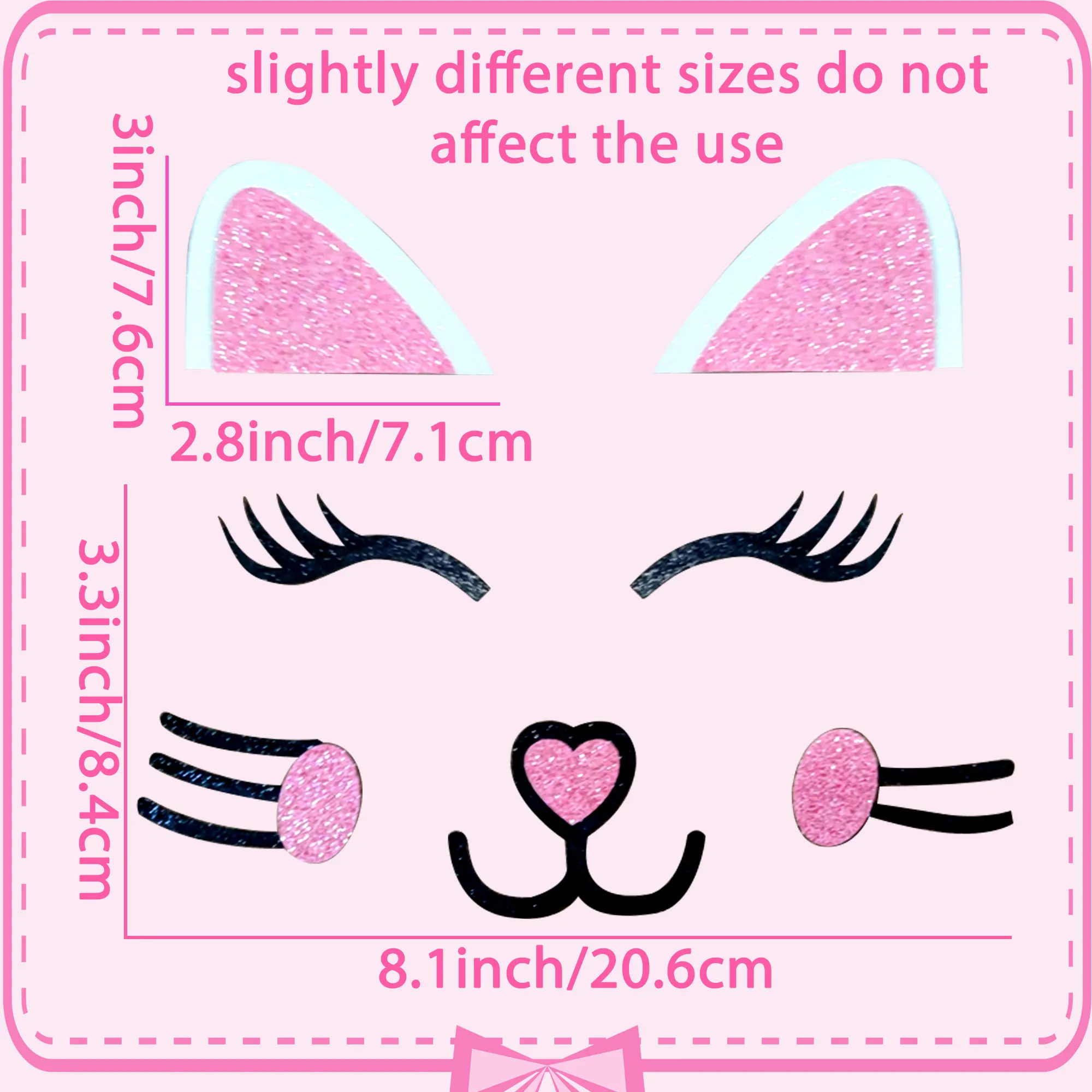 LaVenty Kitty Cat Birthday Cake Topper Kitty Cat Cake Decoration for Girl