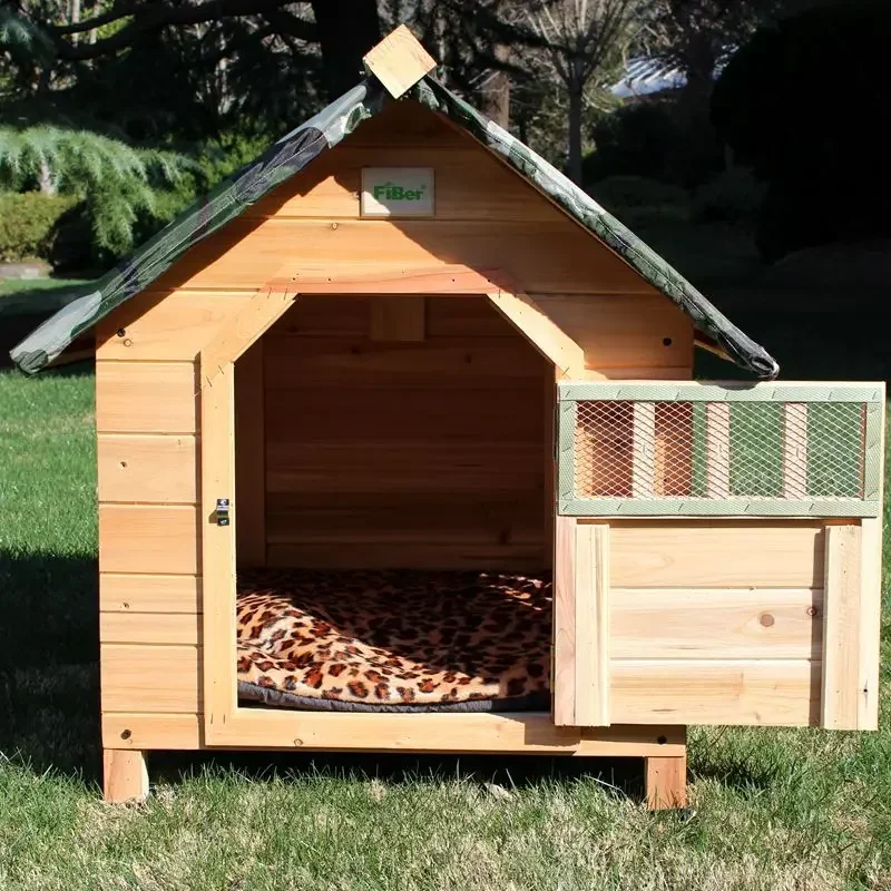 Dog House Indoor and Outdoor Rain Proof Dog House Cedar Cat House Pet