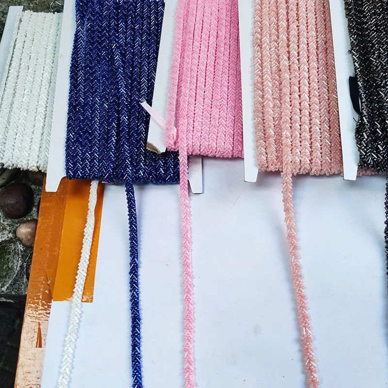 180 cm Perlen Spitze Band Kleidungsstück Nähen Zubehör Band Für Kleidung Hochzeit Kleid Kragen Manschette DIY Handwerk Hand Applikation